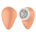 A portable lint shaver in a peach color, designed for fabric pilling worries, perfect for home use.