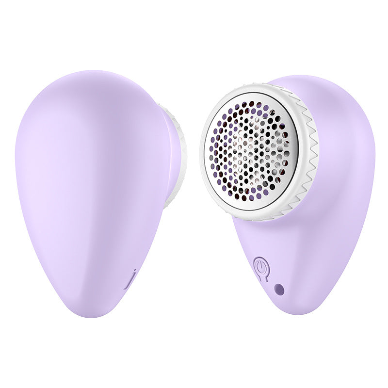 A lavender portable lint shaver designed to address Fabric Pilling Worries for effective home use.