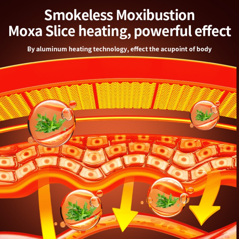 Pad For Gift Smokeless Moxibustion Moxa Slice heating technology for effective body acupoint treatment.